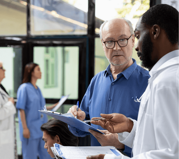AI Chatbots for Healthcare Doctor consulting with a patient